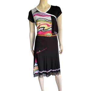 Zoe Vintage 2 Pc Colorful Skirt Set Sz 8-10